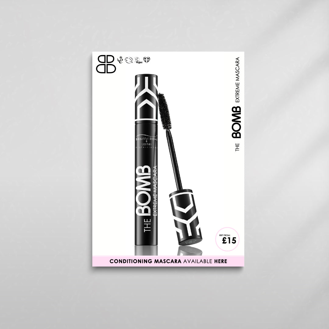 Aftercare Mascara Salon Poster - Beautiful Brows and Lashes