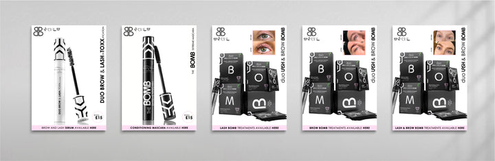 Brow & Lash Poster Bundle - Beautiful Brows and Lashes