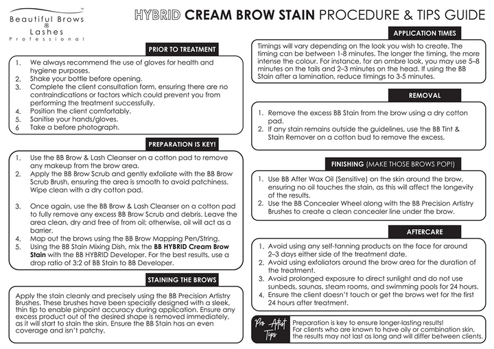 Hybrid Cream Brow Stain - Beautiful Brows and Lashes