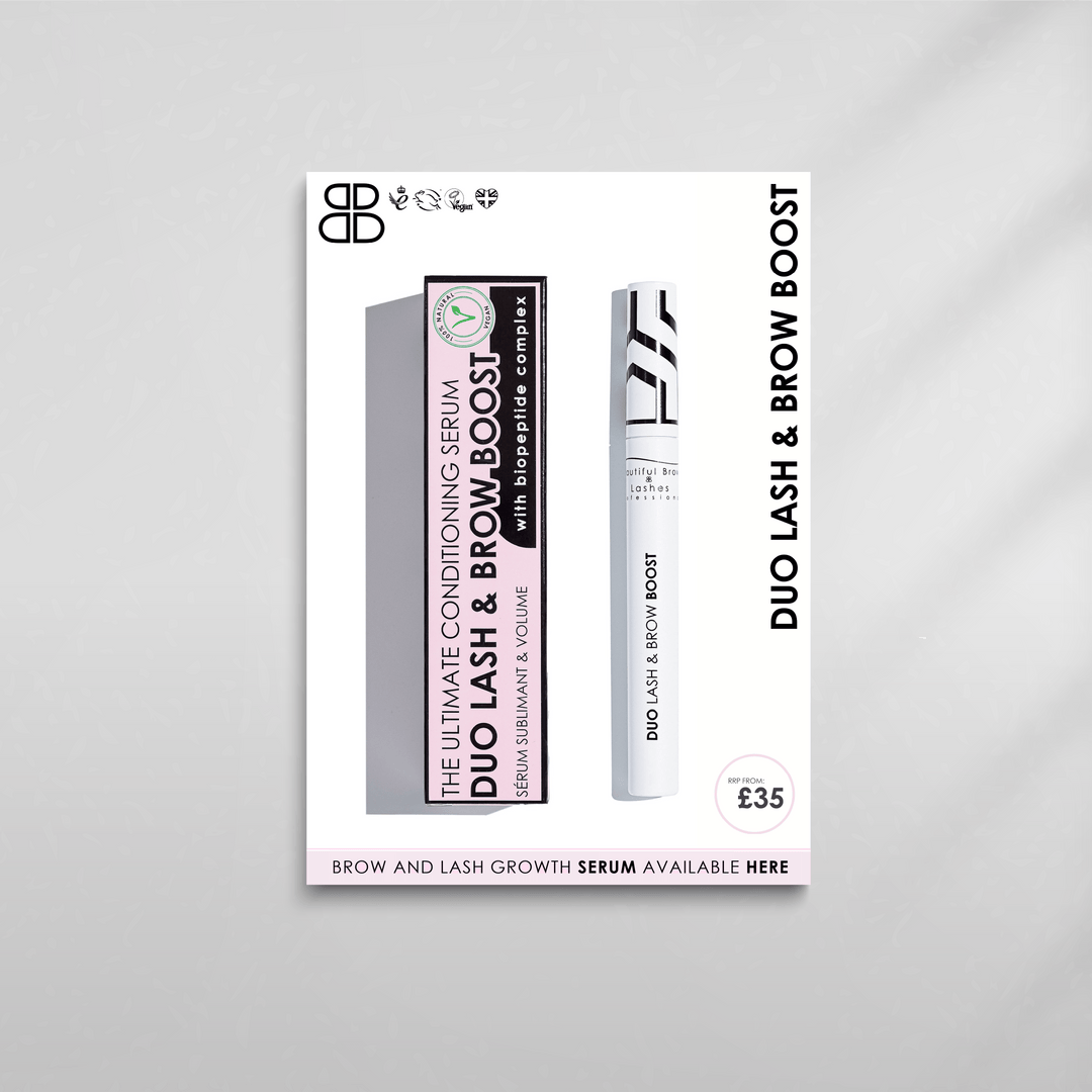 Lash & Brow Boost Poster - Beautiful Brows and Lashes