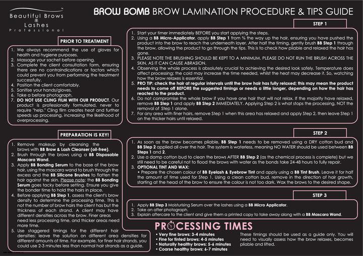 Brow Bomb Lamination Kit - Beautiful Brows and Lashes