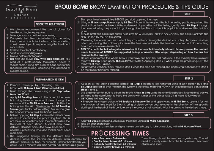 Brow Bomb Lamination Kit - Beautiful Brows and Lashes
