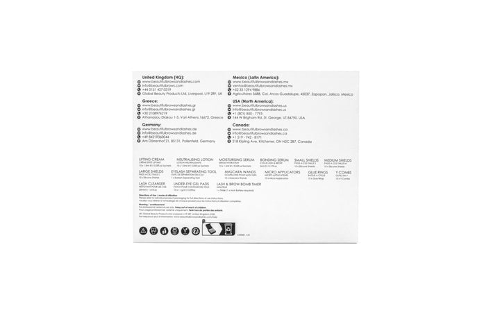 Luxe XXL Duo Lash Lifting and Brow Lamination Kit - Beautiful Brows and Lashes