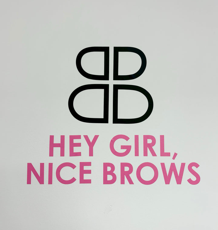 Mirror/Wall Stickers - Beautiful Brows and Lashes