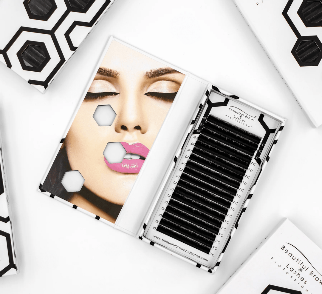 Lash extensions Flat Lashes in D-curl