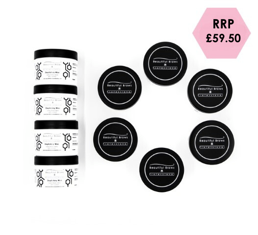 BUNDLE: Gelee White Cream Coconut Depilatory Wax - Beautiful Brows and Lashes