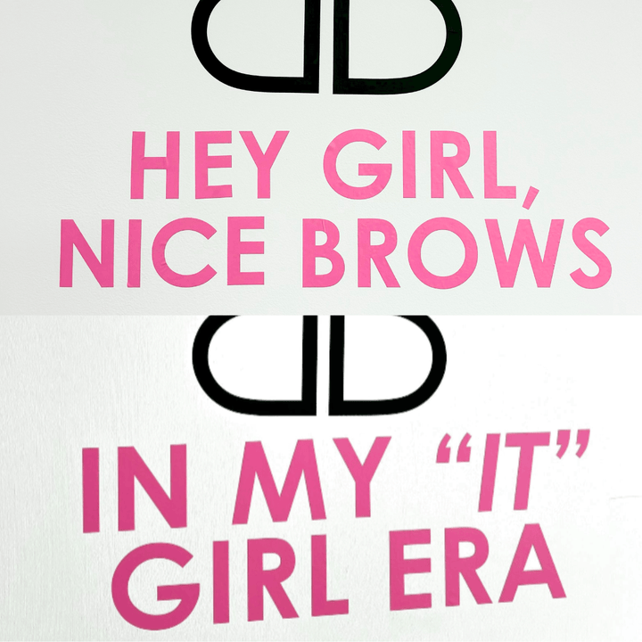 Mirror/Wall Stickers - Beautiful Brows and Lashes