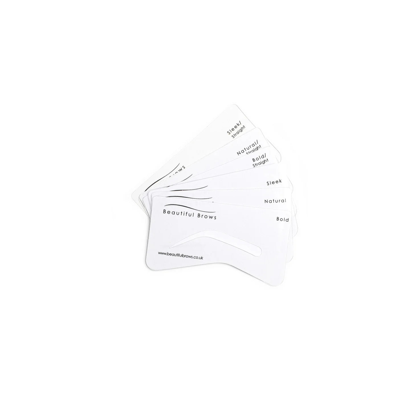 Beautiful Brows Eyebrow Stencil Set of 6 (wholesale) Beautiful Brows