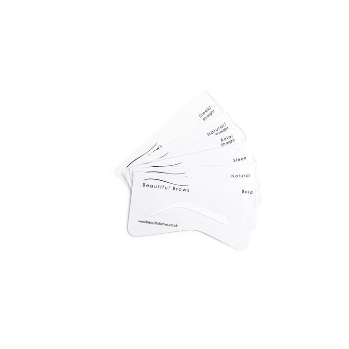 Beautiful Brows Eyebrow Stencil Set x6 - Beautiful Brows and Lashes