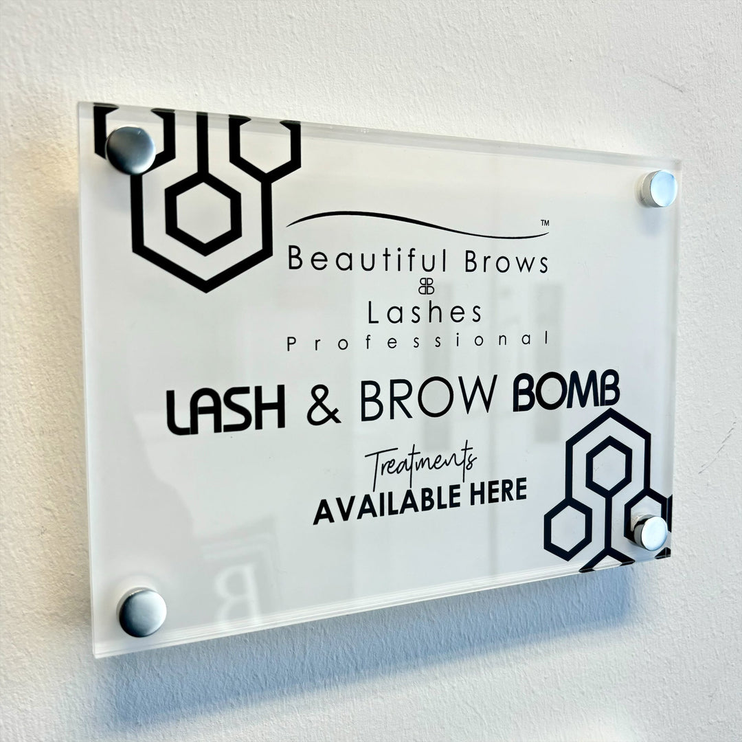 Salon Plaque - Beautiful Brows and Lashes