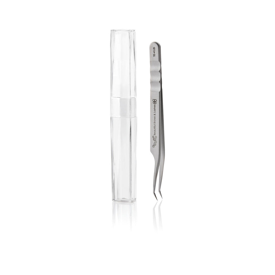 TE-41/8 Professional Eyelash Tweezer Expert 41 Type 8 (Mini L) - Beautiful Brows and Lashes
