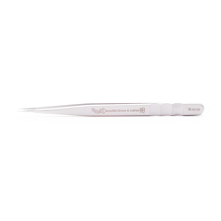 TE-41/10 Professional Eyelash Tweezer Expert 41 Type 10 (Straight) - Beautiful Brows and Lashes