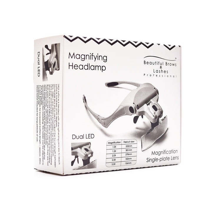 Head Torch with Magnifier - Beautiful Brows and Lashes