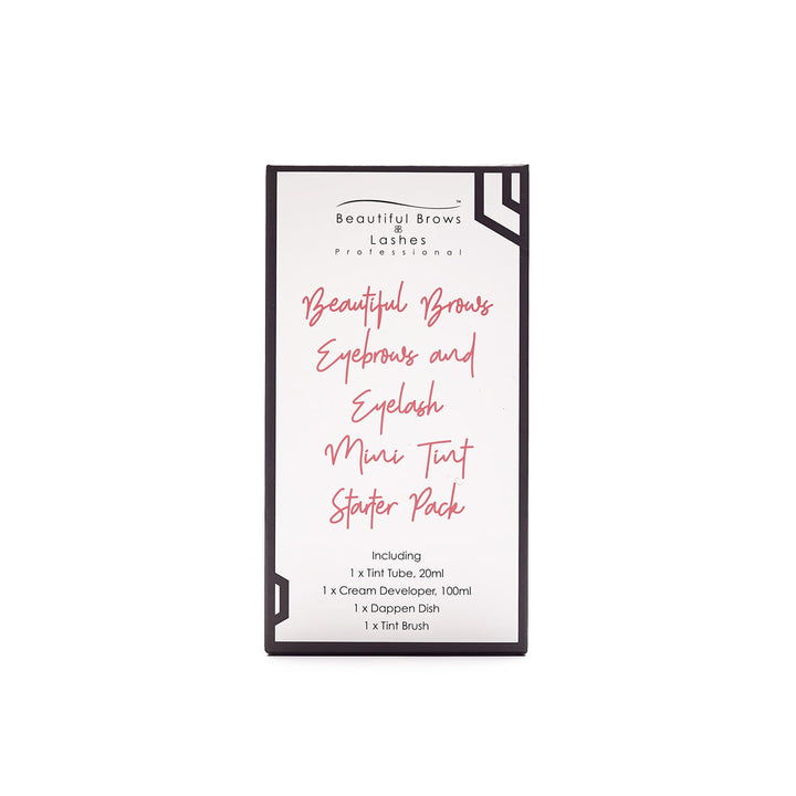 Eyelash And Eyebrow Tint Mini Starter Pack Including FREE Terry Headband - Beautiful Brows and Lashes