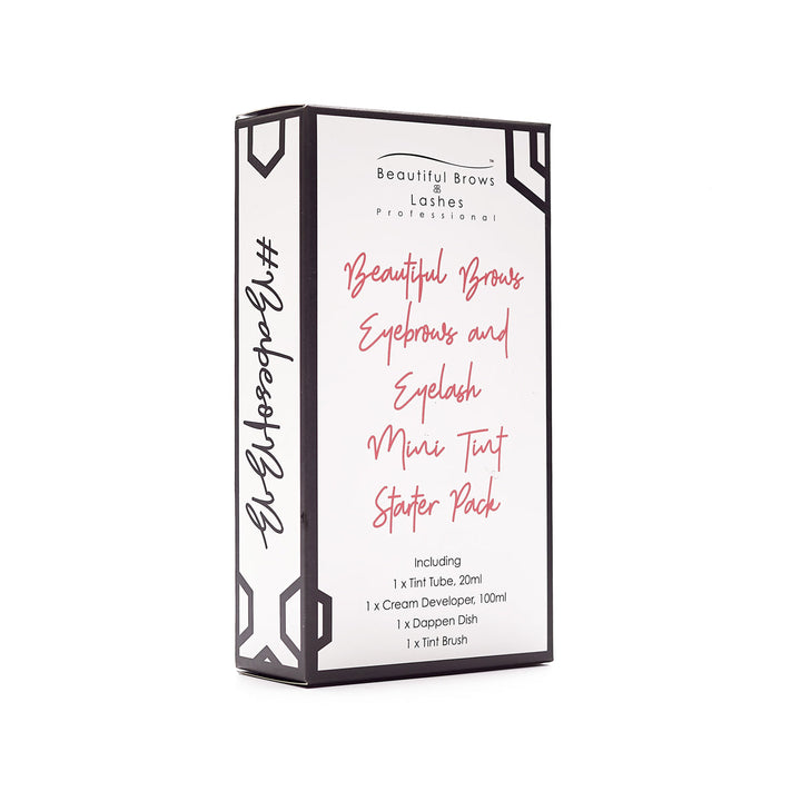 Eyelash And Eyebrow Tint Mini Starter Pack Including FREE Terry Headband - Beautiful Brows and Lashes