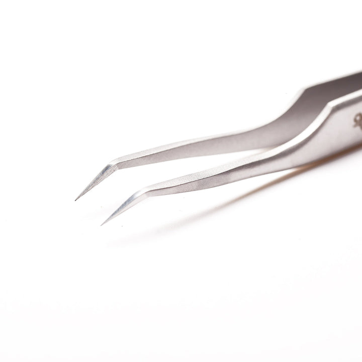 TE-40/12 Professional Eyelash Tweezer Expert 40 Type 12 (Curved, 65') - Beautiful Brows and Lashes