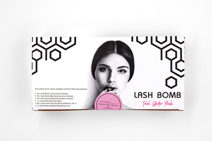 Lash Bomb Bundle Pack including Deep Black Mini Tint Starter Kit - Beautiful Brows and Lashes