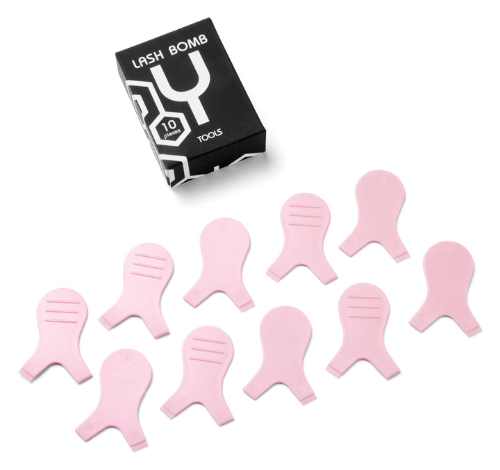 Pink Brow & Lash Lifting Y Comb Tool - Beautiful Brows and Lashes