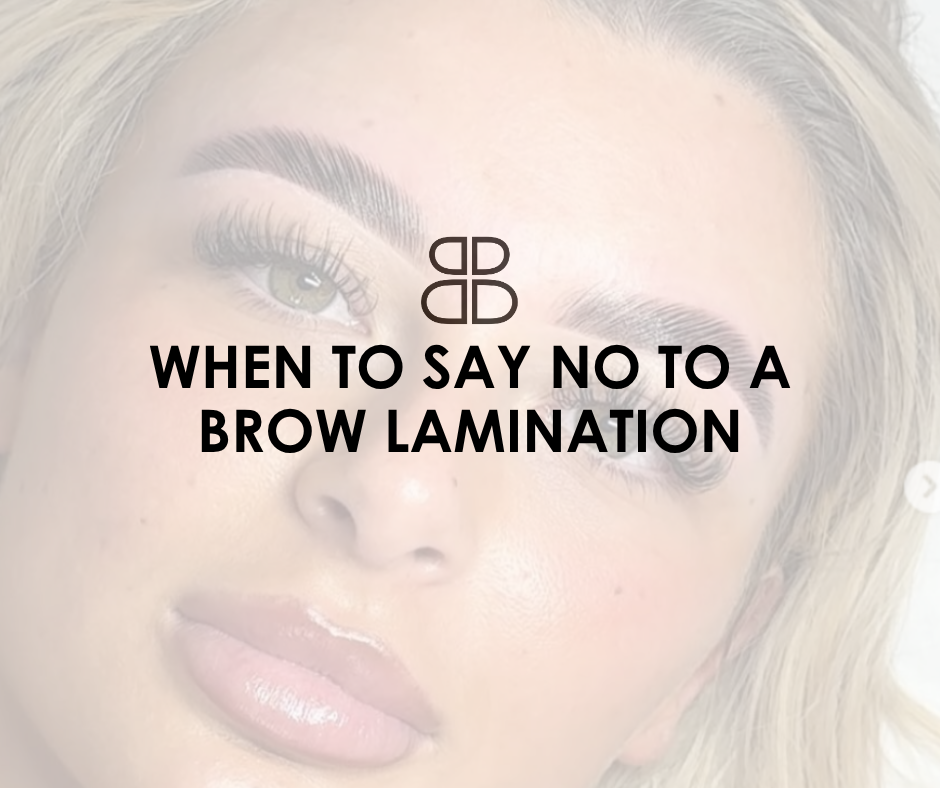 Brow Lamination No-Nos