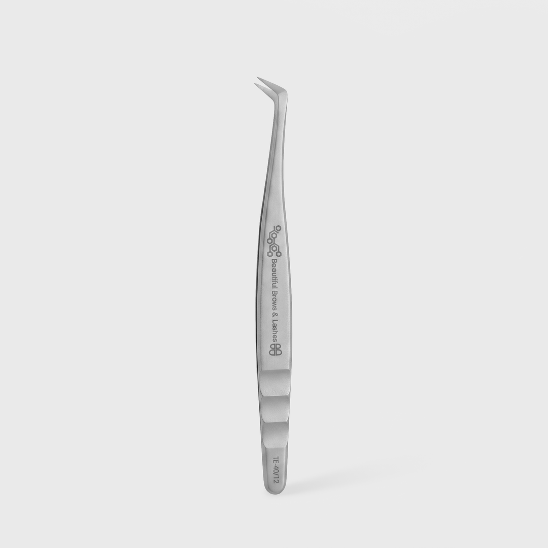 TE-40/12 Professional Eyelash Tweezer Expert 40 Type 12 (Curved, 65&