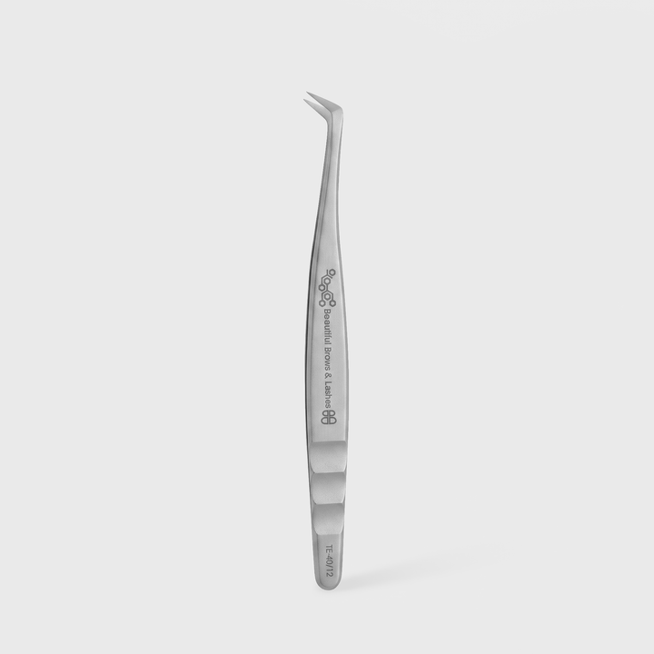 TE-40/12 Professional Eyelash Tweezer Expert 40 Type 12 (Curved, 65&