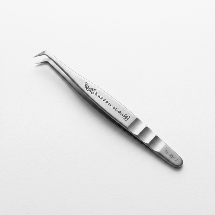 TE-40/12 Professional Eyelash Tweezer Expert 40 Type 12 (Curved, 65&