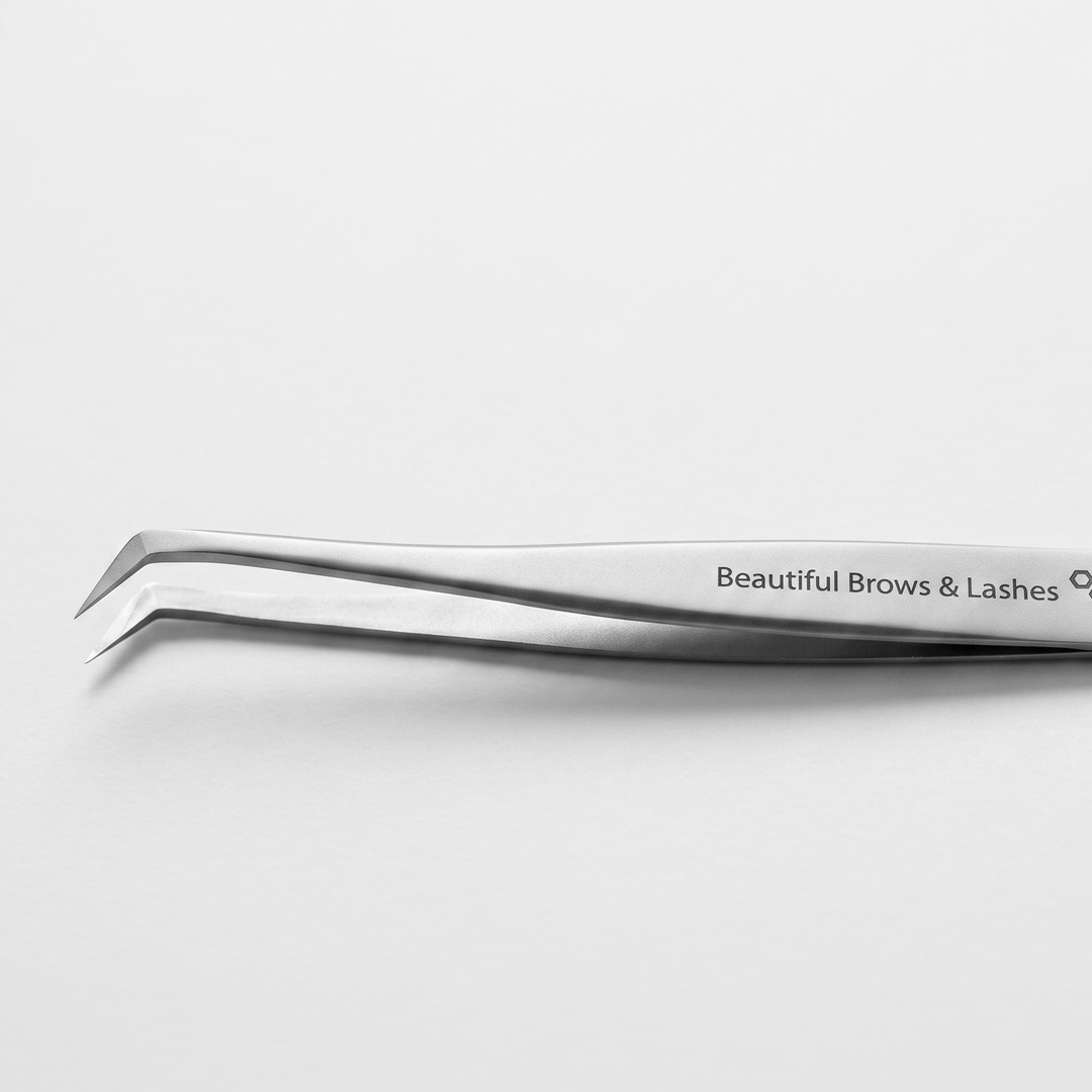 TE-40/12 Professional Eyelash Tweezer Expert 40 Type 12 (Curved, 65&