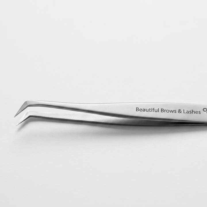 TE-40/12 Professional Eyelash Tweezer Expert 40 Type 12 (Curved, 65&