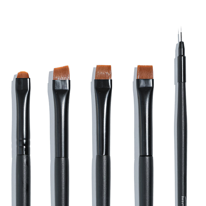 Precision Artistry Brushes - 5pc - Beautiful Brows and Lashes 