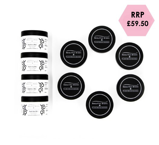 BUNDLE: Gelee White Cream Coconut Depilatory Wax - Beautiful Brows and Lashes 