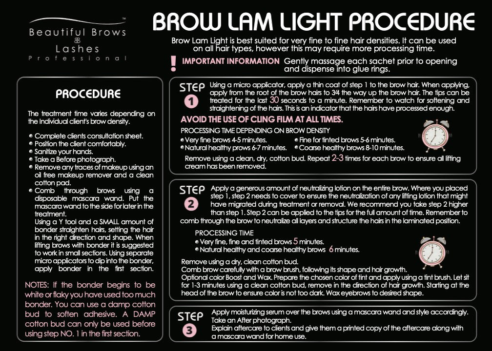 Brow Lam Light - Beautiful Brows and Lashes 