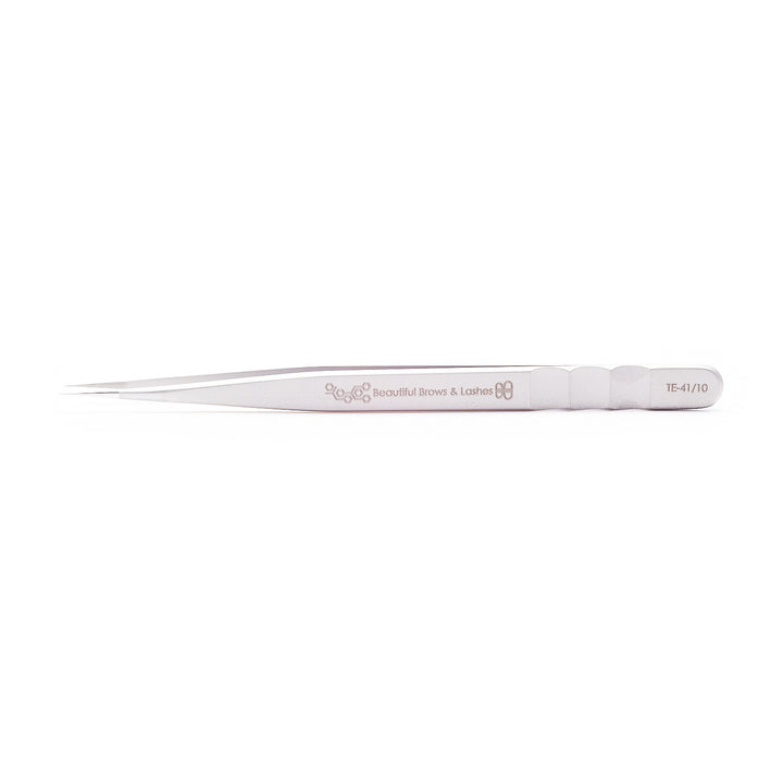 TE-41/10 Professional Eyelash Tweezer Expert 41 Type 10 (Straight) - Beautiful Brows and Lashes 