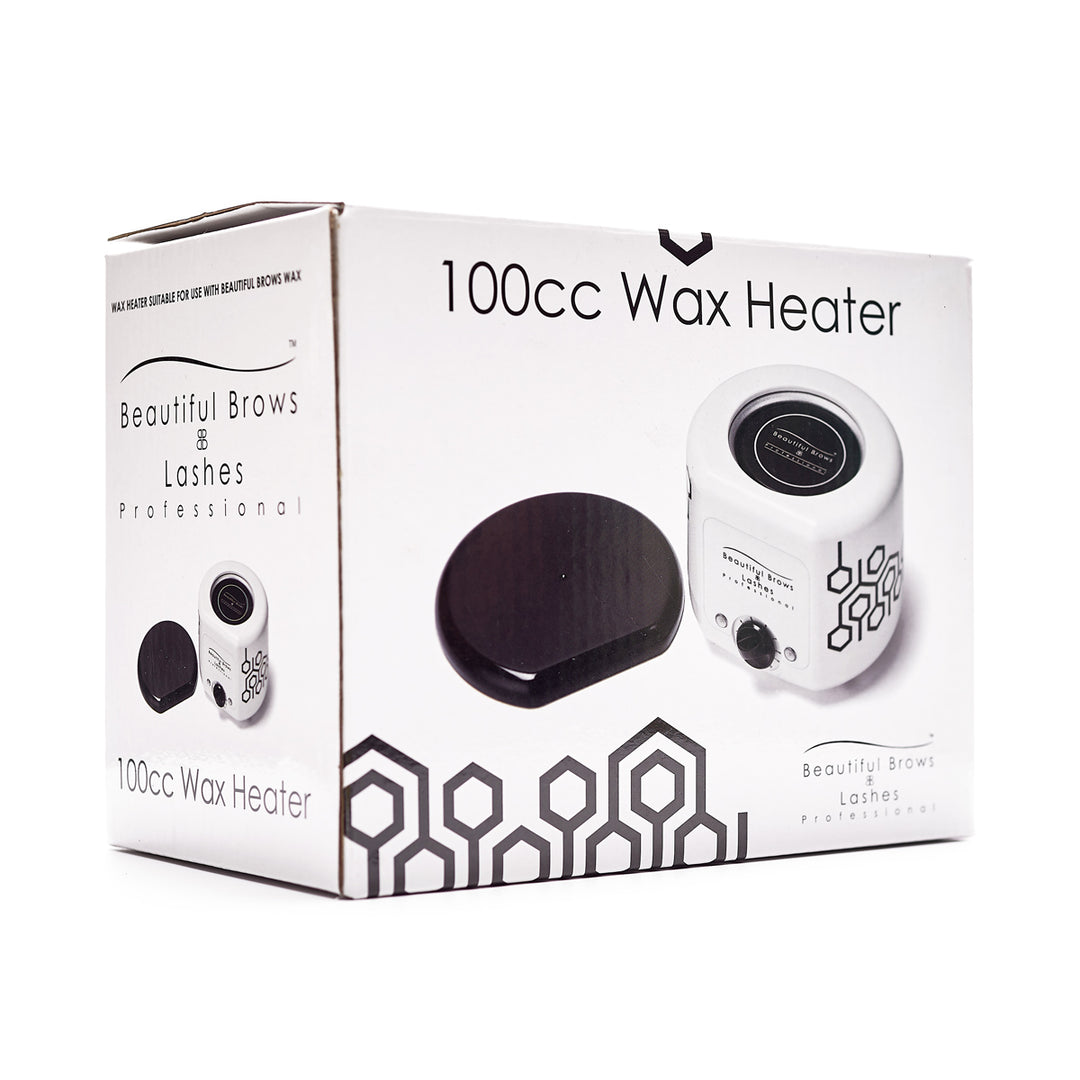 100cc Wax Heater Including Cream Depilatory Wax - Beautiful Brows and Lashes 