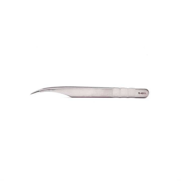 TE-40/11 Professional Eyelash Tweezer Expert 40 Type 11 (Curved) - Beautiful Brows and Lashes 