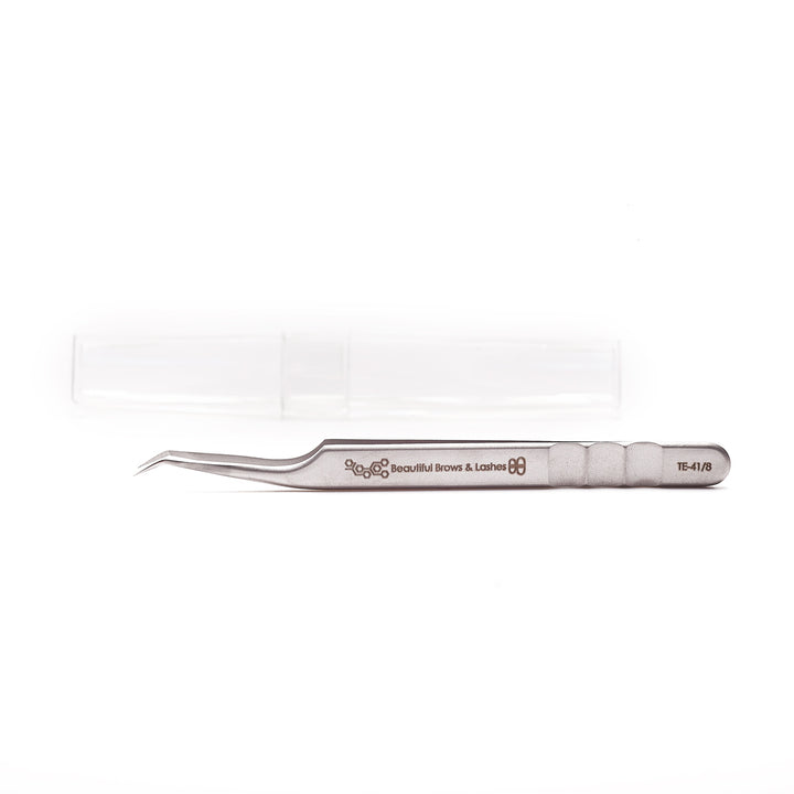 TE-40/12 Professional Eyelash Tweezer Expert 40 Type 12 (Curved, 65') - Beautiful Brows and Lashes 