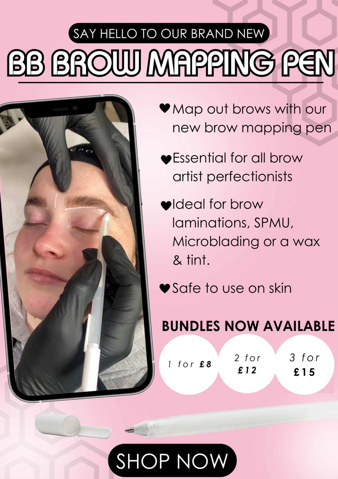 Brow Mapping Pen - Beautiful Brows and Lashes 