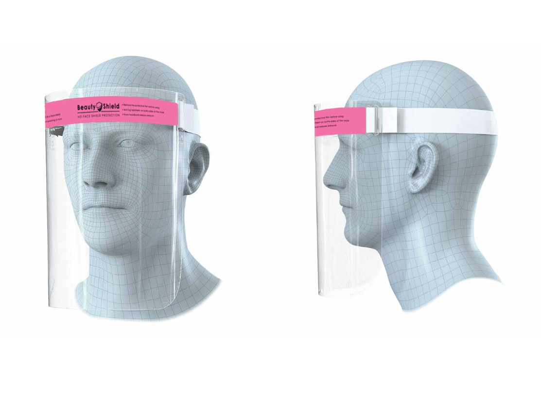 Protective Full Face Safety Pink Beauty Shield
