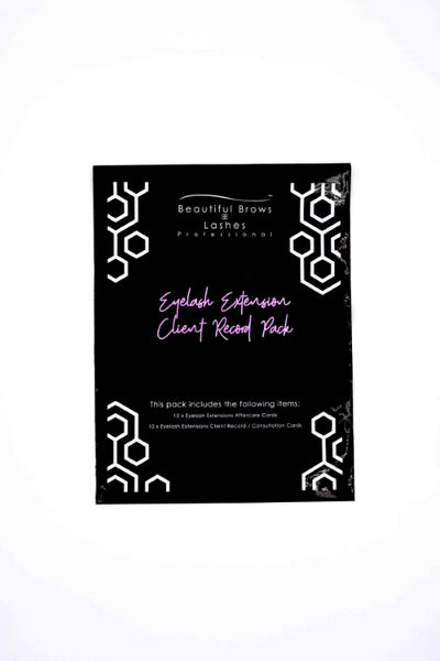 Eyelash Extensions Client Record Cards
