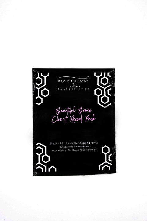 Beautiful Brows Client Record Cards - Beautiful Brows and Lashes 