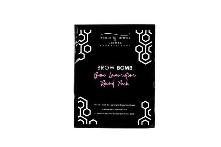 Brow Bomb Lamination Client Record Pack